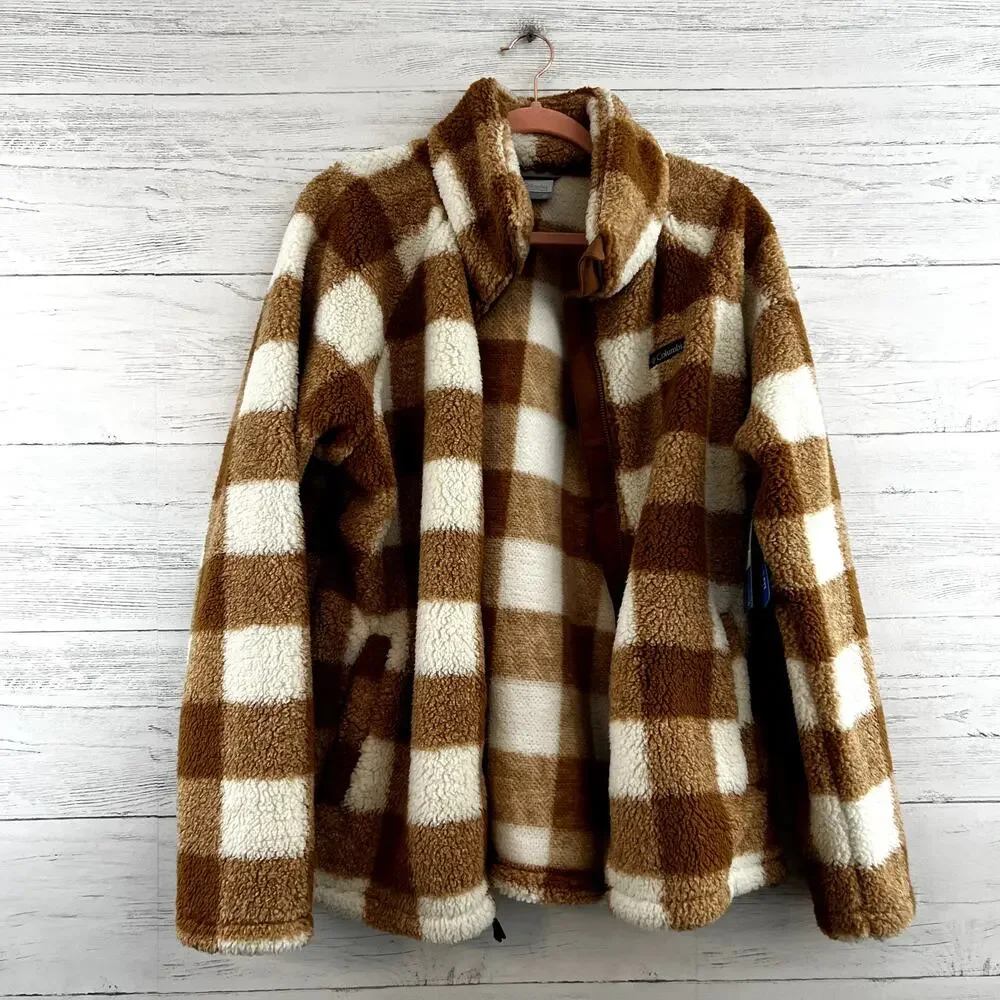 Columbia NWT Big Timber Peak‎ Gingham Full Zip Jacket Size XL
